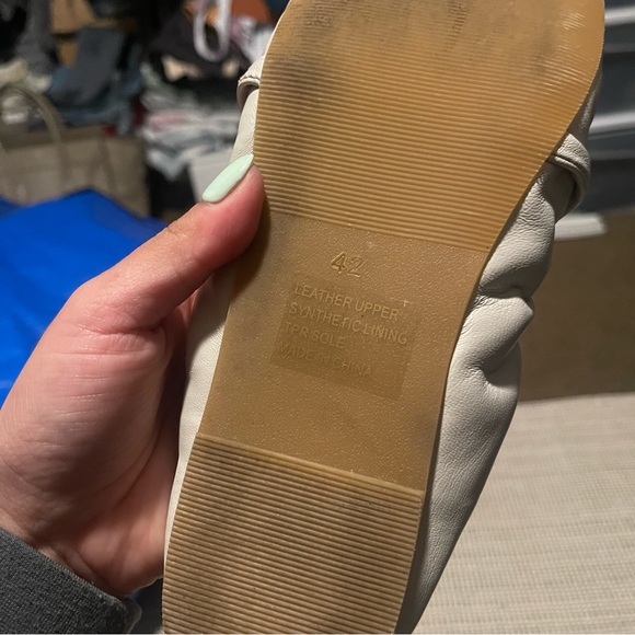 Silent D | Bella Ballet Flat in Oatmilk Leather Size 42 - Picture 9 of 9